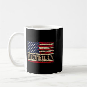 Taza De Café Texto en negrita del veterano retro Día del Padre