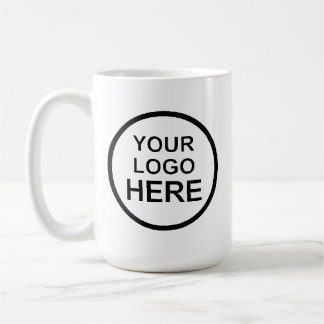 Taza De Café texto negro de su logo aquí