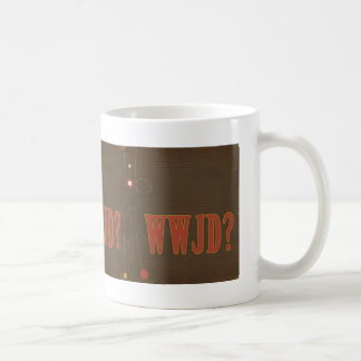 Taza De Café Texto oxidado caprichoso WWJD