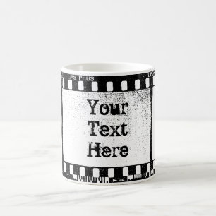 Taza De Café Texto personalizado de película de 35 mm