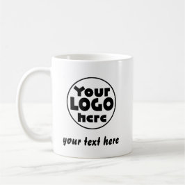 Taza De Café Texto personalizado del logotipo empresarial Empr