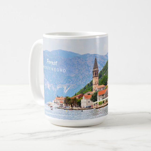 Taza De Café Texto personalizado Montenegro (Anverso izquierdo)