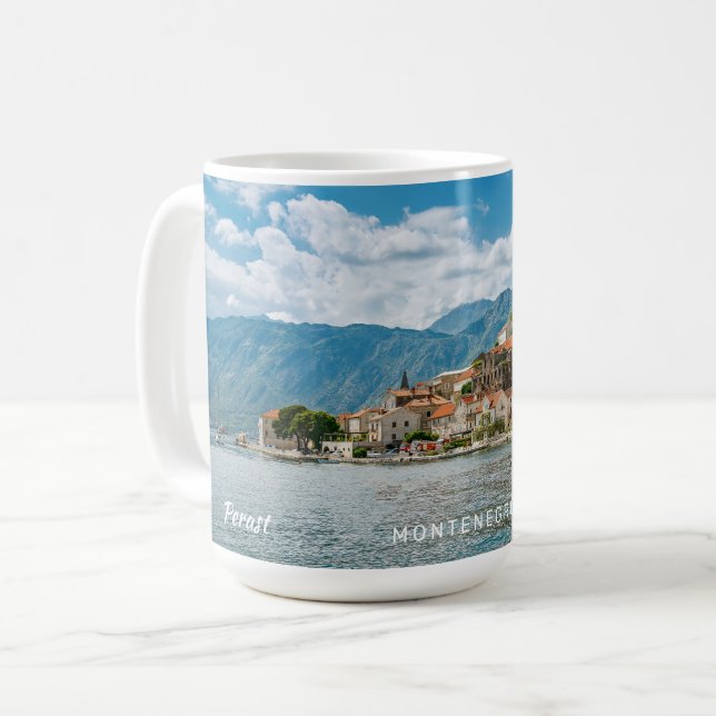 Taza De Café Texto personalizado Montenegro (Anverso izquierdo)