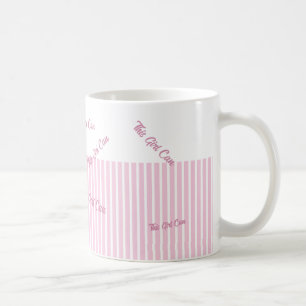 Taza De Café Texto personalizado rosa