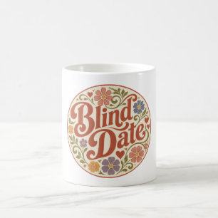 Taza De Café Texto retro a ciegas