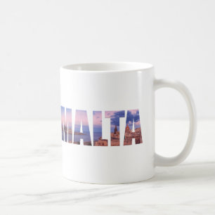 Taza De Café Texto sobre el casco antiguo de La Valeta y el pue