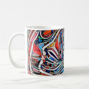 Taza De Café Textos rotos: Unidad de vidrio manchado
