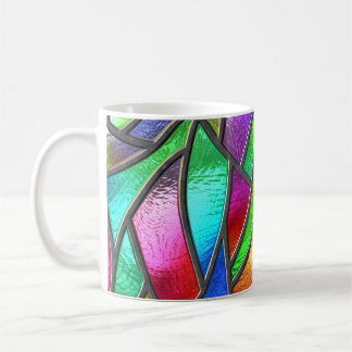 Taza De Café Textura 3D del patrón de vidrio de color