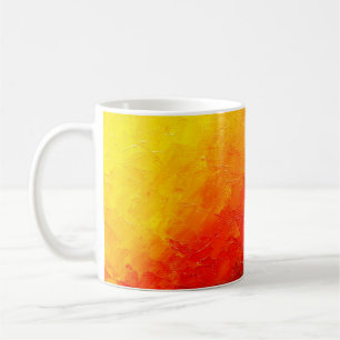 Taza De Café textura abstracta de pintura al óleo sobre lienzo,