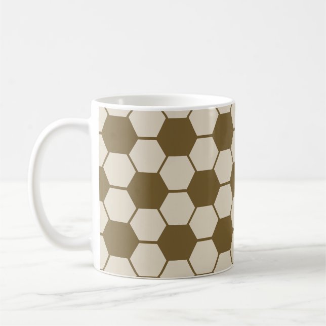 Taza De Café Textura de baloncesto de fútbol / baloncesto de fú (Izquierda)