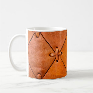 Taza De Café Textura de cuero.