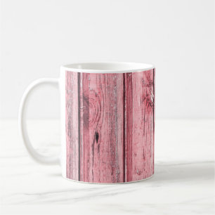 Taza De Café Textura de escritorios de madera pintada de rojo. 