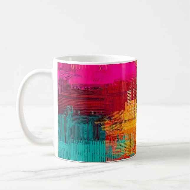 Taza De Café Textura de fondo abstracta. 2.º ilustracion. Expr (Izquierda)