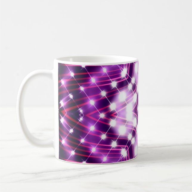 Taza De Café Textura de fondo de focos dinámicos (Izquierda)