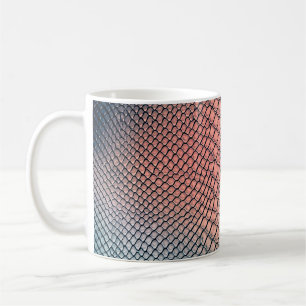 Taza De Café Textura de fondo de la piel de serpiente de lujo,