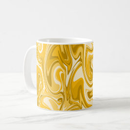 Taza De Café Textura de giro de mármol - Tonos marrones