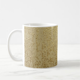 Taza De Café Textura de hueso de oro para crear efecto angustia