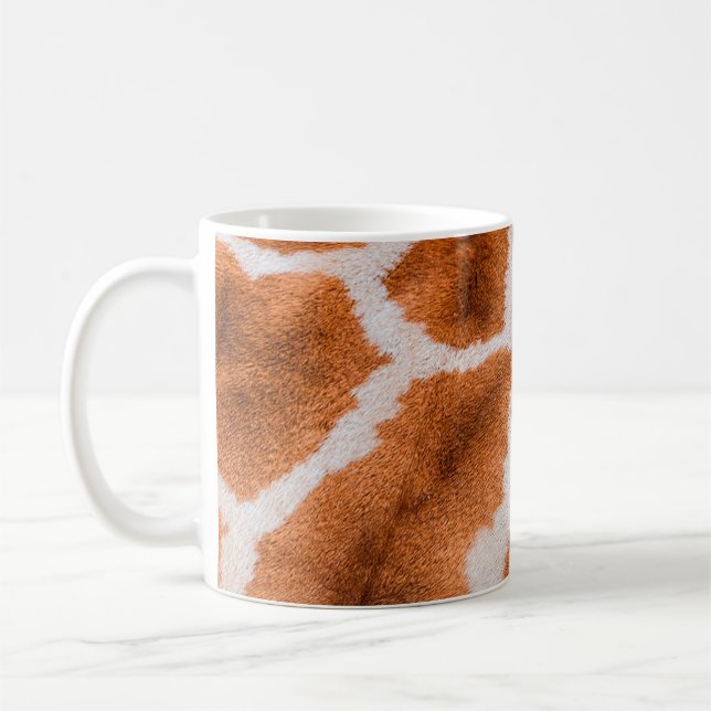 Taza De Café Textura de impresión de jirafa (Izquierda)