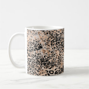 Taza De Café Textura de leopardo, patrón de impresión animal