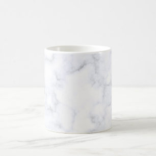 Taza De Café Textura de mármol blanco