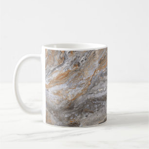 Taza De Café Textura de mármol: Elegancia de piedra caliza ital