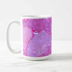Taza De Café Textura de mármol rosa, efecto de mármol
