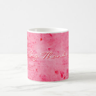 Taza De Café Textura de pintura grunge rosa rojo
