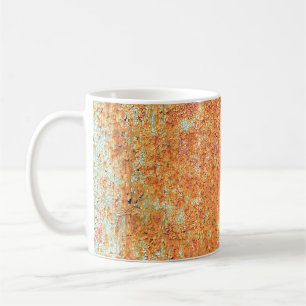 Taza De Café Textura del metalabstracto pintado antiguo, edad, 