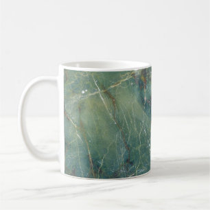 Taza De Café Textura detallada del Mármol verde malaquita