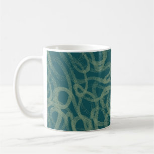 Taza De Café Textura estratificada intrincada, parte abstracta
