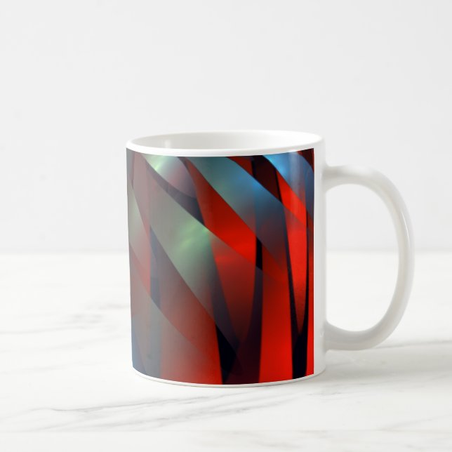 Taza De Café Textura geométrica abstracta (Derecha)