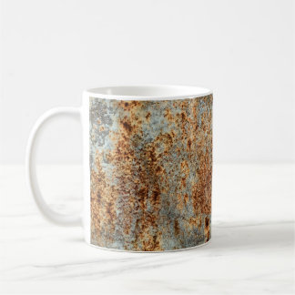 Taza De Café textura metalizado con arañazos y grietas. Vintage