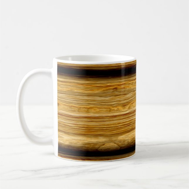 Taza De Café textura resistida de los tableros de madera (Izquierda)