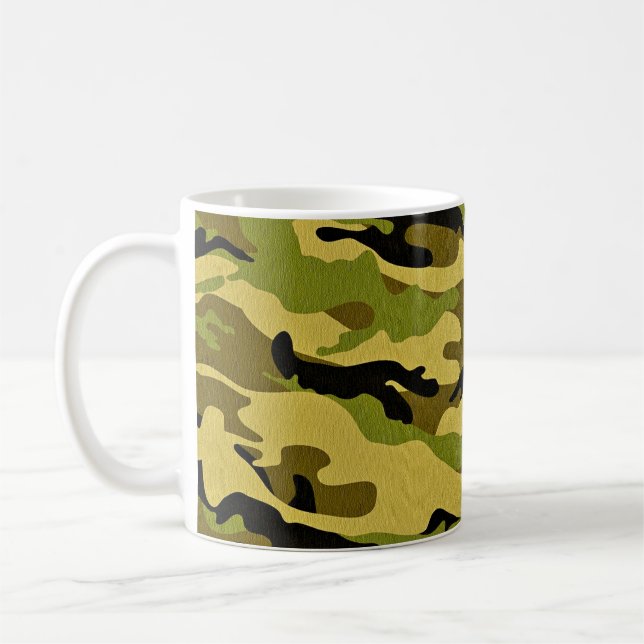 Taza De Café Texture camouflage soldier surface (Izquierda)