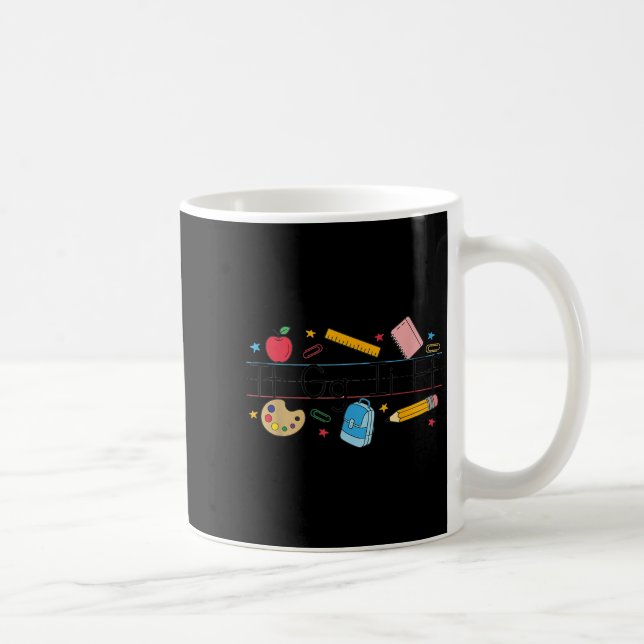 Taza De Café Tgif Teacher Alphabet Kindergarten Teacher Appreci (Derecha)