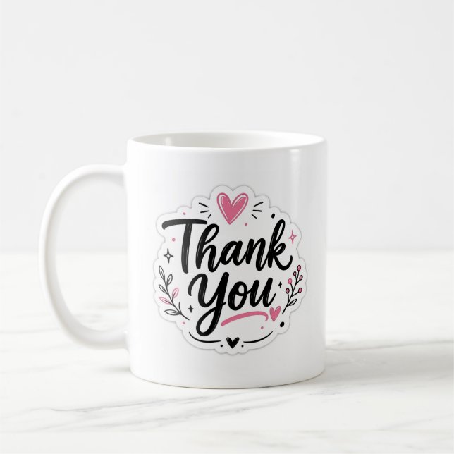 Taza De Café Thank you  (Izquierda)
