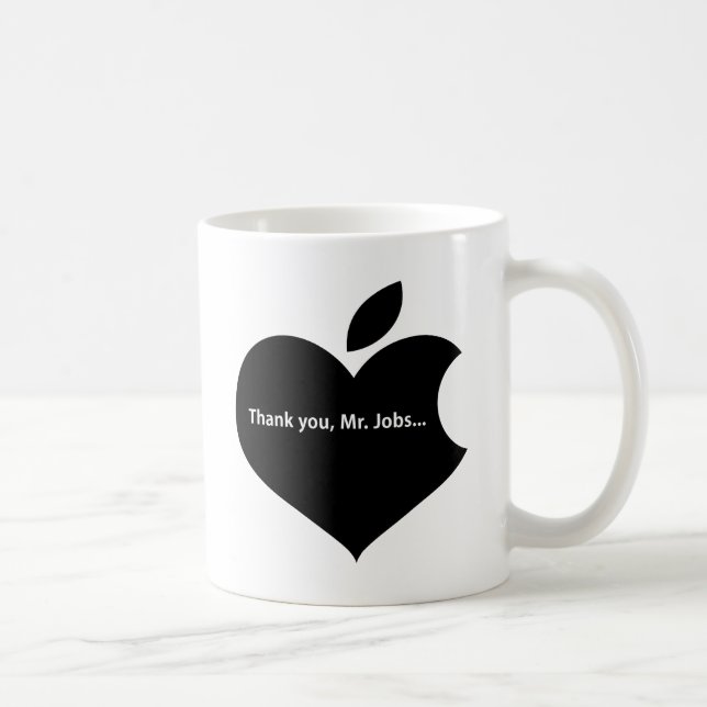 TAZA DE CAFÉ THANK YOU MR JOBS (Derecha)