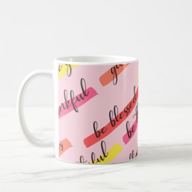 Taza De Café Thanksgiving Words (Izquierda)