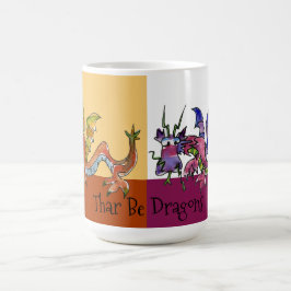 Taza De Café Thar Be Dragons