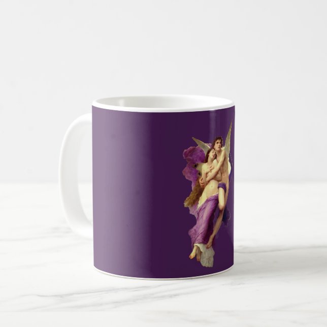 Taza De Café The abduction of Psyche Bouguereau angel (Anverso izquierdo)