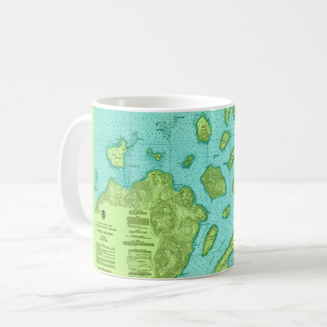 Taza De Café The Apostle Islands Map Mug (Anverso izquierdo)