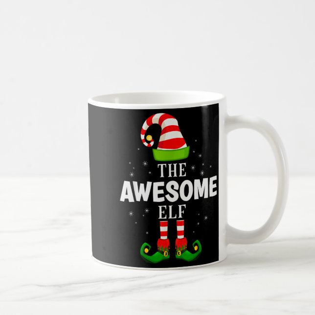 Taza De Café The Awesome Elf Christmas Pjs Matching Pajama  (Derecha)