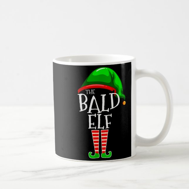 Taza De Café The Bald Elf Family Matching Group Christmas Gift  (Derecha)