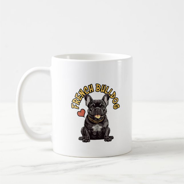 Taza De Café The "Bat-Eared" Philosopher: French Bulldog (Izquierda)