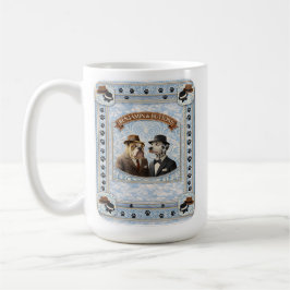 Taza De Café The Benjamin and buttons dapper dog vintage cerami