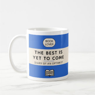 Taza De Café The Best Is Yet To Come Retro Paperback Cover Blue