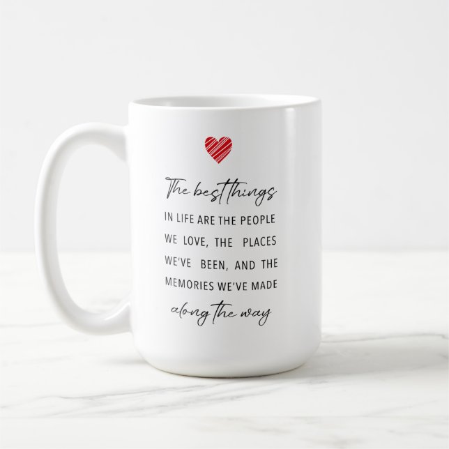 Taza De Café The Best Things in Life | Heartfelt Festive  (Izquierda)