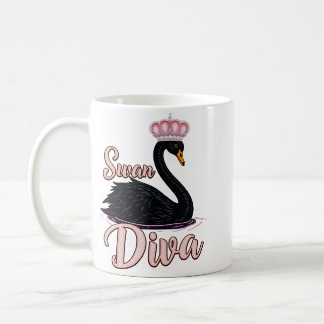 Taza De Café The black swan, queen of the water.  (Izquierda)