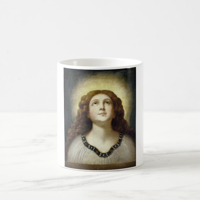 Taza De Café The Blessed Soul (Angelic Young Religious Woman) (Centro)