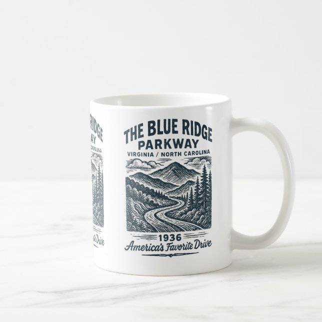 Taza De Café The Blue ridge parkway (Derecha)
